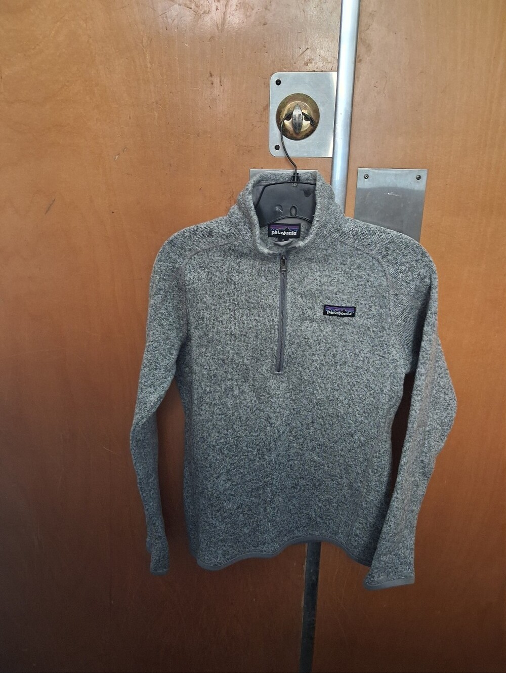 Patagonia Men’s Heather Gray Quarter-Zip Fleece Pullover Size Small